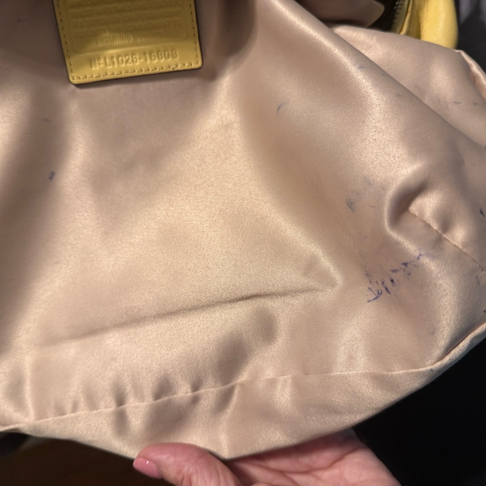Coach Buttercup Yellow Leather Shoulder Bag - Picture 14 of 14